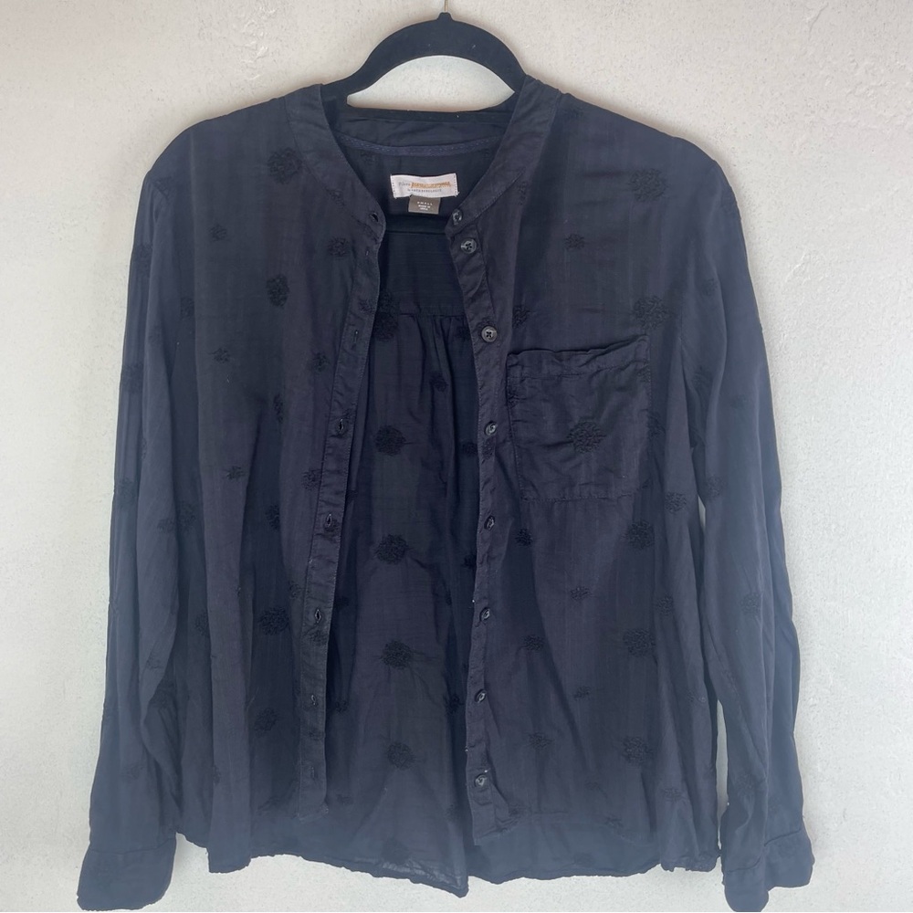 Pilcro by Anthropologie long sleeve button front blouse